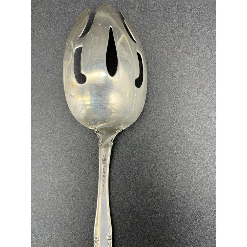 Sterling Silver Andonte Pierced Tablespoon Serving Spoon By Gorham Silver